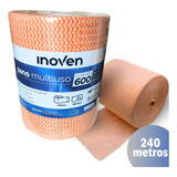 Pano Multiuso Laranja Bobina Perfex Inoven  Rolo 28cm X 240m