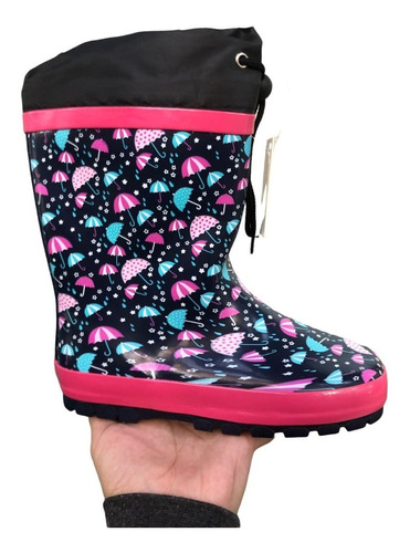 Botas De Agua Para Niñas Forradas Lluvia