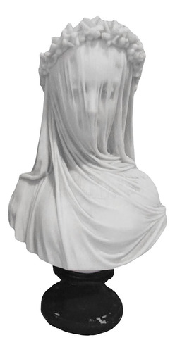 Estatua De Busto De Dama Velada Artesanías De Resina En