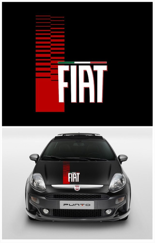 Adesivo Capo Fiat Punto Italia Black