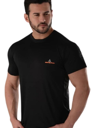 Remera Deportiva Hombre Crossfit Rmdf Ng- 6 Cuo