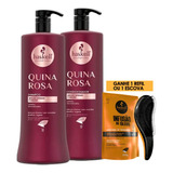 Haskell Quina Rosa Shampoo E Condicionador Brilho 1 Litro