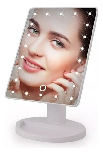 Espejo De  Maquillaje Con 22  Luces Led; Carga Con  Usb