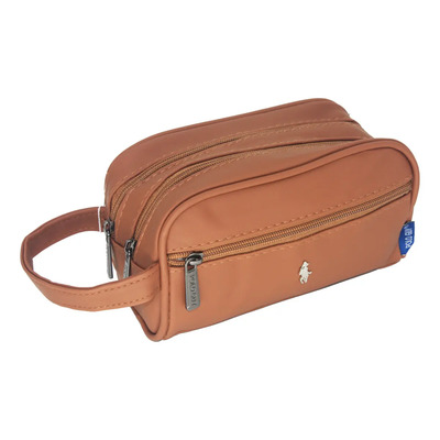 Sobaquera Mini Neceser Para Caballero 005 \u002F Polo Guy Color Cafe 3 Cierres | Meses sin interés
