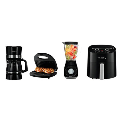 Combo, Cafetera, Licuadora,freidora,sandwichera Holstein Color Negro
