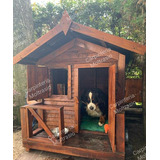 Casita De Madera Para Perros - Modelo Premium