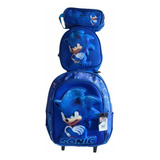 Promoção Mochila Rodinha Sonic Estojo  Lancheira Infantil 