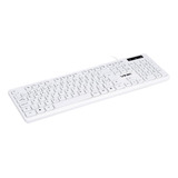 Teclado Slim Usb Branco Vinik Tcb200 Teclado Com Fio Para Pc