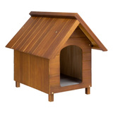 Casa Casinha De Madeira Para Cães Pet Cachorro N°6