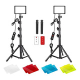 2 Paquetes Luz De Video Led Usb Con Kit De Control Remoto De