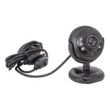 Webcam Para Pc E Notebook Multilaser Com Microfone Usb Preto