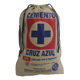 Mochila Morral De Lona  Azul Sport Cemento Cruz Azul 