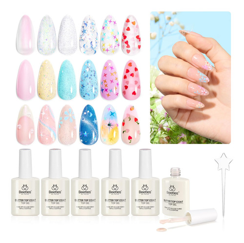 Beetles Gel Polish Esmalte De Unas Con Capa Superior Con Pur