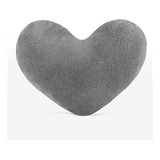 Cojín De Peluche Con Forma De Corazón,color Gris.yinggg