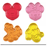 Cortadores De Galleta Mickey Mouse Y Amigos