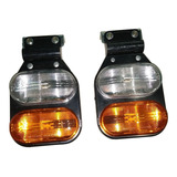 Juego Faros Flexible Doble Camion Trailer Blanco Ambar