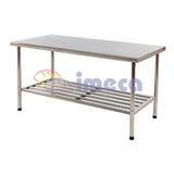 Mesa Total Inox Bancada Industrial Para Padaria 2 M