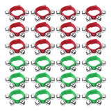 24 Pulseras Navidenas De Cascabel, Instrumentos Musicales Pa