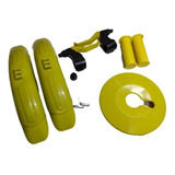 Kit Montagem Bicicleta Infantil Amarelo Aro16 Mfrik C/cesta