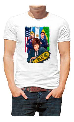 Camiseta Camisa Plus Size Presidente Bolsonaro Trump Milei