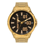 Relógio Mormaii Masculino Steel Basic Dourado - Mo2015aa/4d