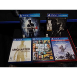 Pack Juegos Clásicos Ps4 Gta, Uncharted, Last Of Us, Horizon