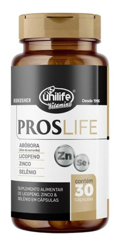 Proslife Semente De Abóbora E Licopeno 30 Cápsulas Unilife