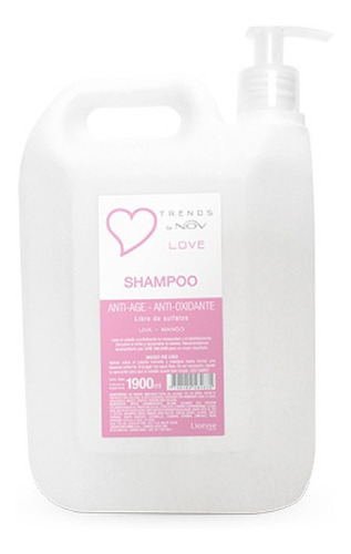 Shampoo Love Nov Sin Sulfatos X 1900 Ml
