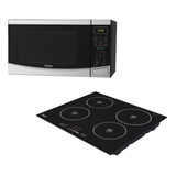 Microondas Philco 26l 220v + Cooktop De Indução Philco 220v