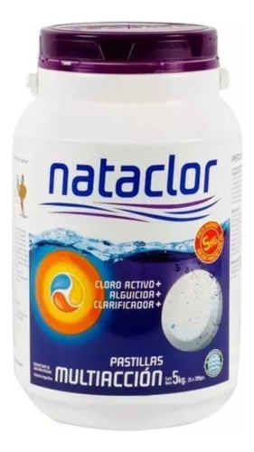 Pastillas De Cloro Multiaccion 200gr De 5kg Nataclor Triple