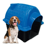 Casinha Pet Dog Cão Porte Médio N4 Iglu Cachorro - Azul