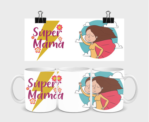 Taza Cerámica Día De La Madre 325 Ml