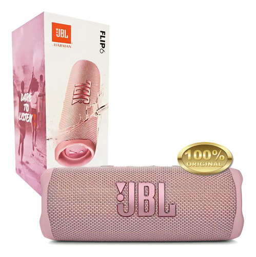 Bocina Inalámbrica Jbl Flip 6 Portátil Y Estéreo Color Rosa