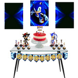 Kit Festa - Só Um Bolinho - Sonic - A3