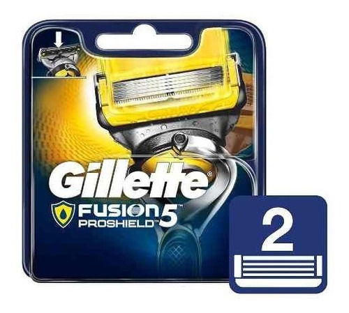 Gillette Fusión Proshield 5 Repuesto X 2 Unidades