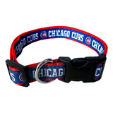 Collar Mascotas Licencia De Mlb Chicago Cubs, Resistent...