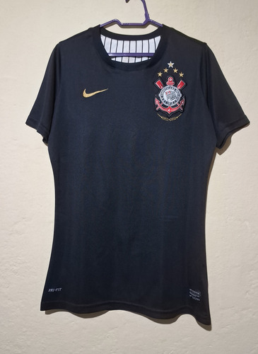 2010-2 (p) (fem) Camisa Corinthians Preta Centenário