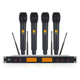 A400 Set Microfonos Uhf Profesional Inalambricos Sistema