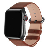 Bandas De Cuero Compatibles Con Apple Watch 41 Mm, 40 Mm, 38