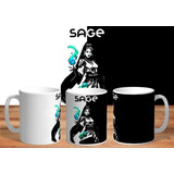 Taza - Tazón De Cerámica Sublimada Valorant: Sage