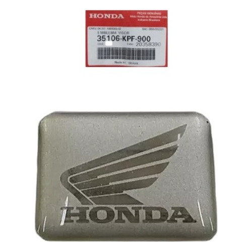 Logo Tablero Gris Honda Cg Titan Cbx 250 Original Moto Delta