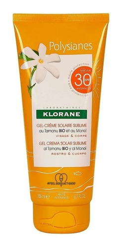 Klorane Polysianes Solar Sublime Gel Crema Spf30 200ml