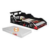 Fórmula 1 Infantil Vermelha/preto Mini Cama Colchão 150x70