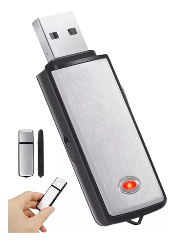 Mini Grabadora De Voz Espía Con Micrófono Audio Usb 32gb 