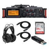 Tascam Dr-70d Grabadora De Audio Portátil De Cuatro Pistas.