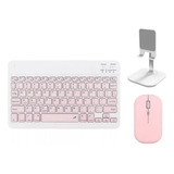 Kit De Teclado Bluetooth Con Ratón Soporte Teléfono/tablet