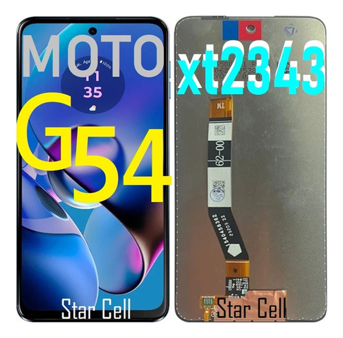 Tela Frontal Original Moto G54(xt2343)+película 3d+capa+cola