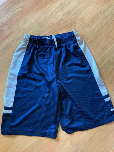 Short Deportivo Niño Nike Talla M Azul Y Gris