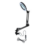 Lâmpada De Aumento 10x Magnifier, Luz Led De Mesa Ajustável