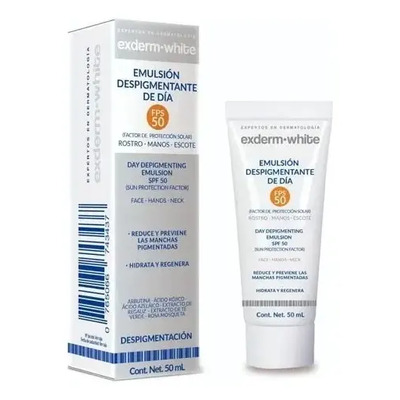Exderm White Crema Despigmentante Día FPS 50 Emulsión Facial 50ml | Meses sin interés